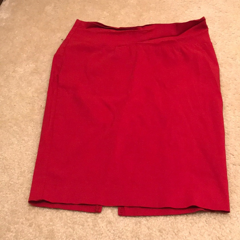 Red skirt pencil skirt